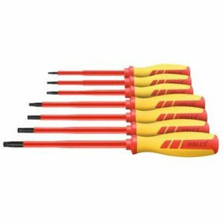 HOLEX Screwdriver set for Torx fully insulated- Number of screwdrivers: 7 625782 7